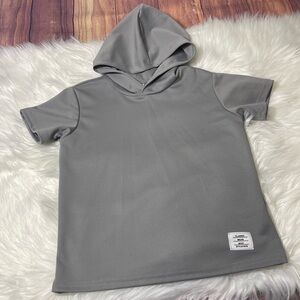 SHEIN Youth Boy Size 6 Hooded Short Sleeve Shirt